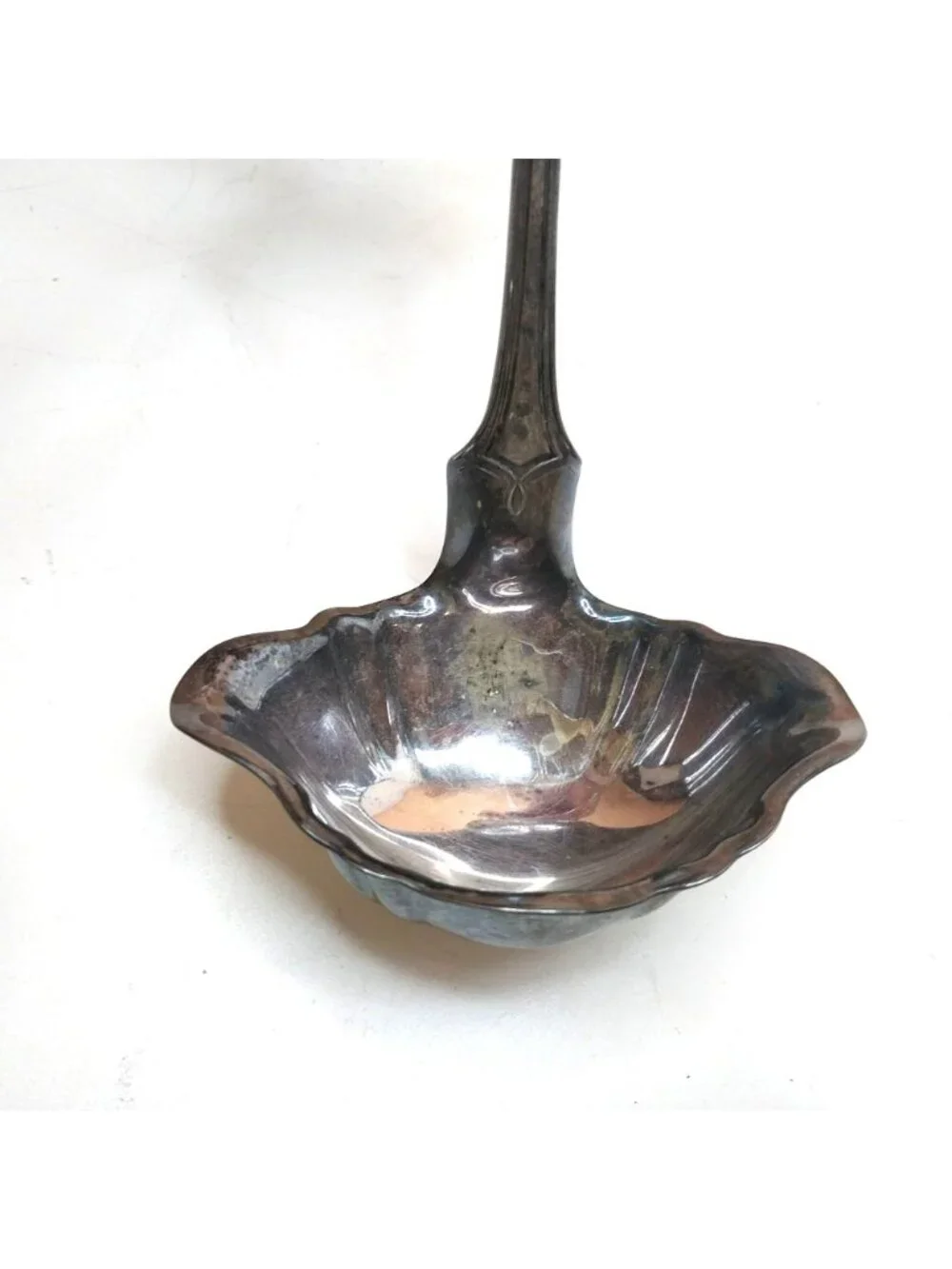 Reed & Barton Silver Plated Punch Ladle Ornate Handle Vintage 16